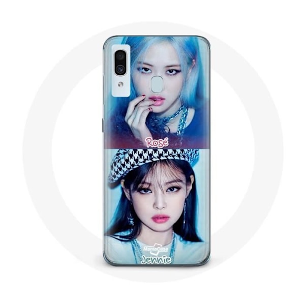 Coque för Samsung Galaxy A20e Blackpink K-pop Grupp Flickor Jennie och Rosé Lovesick girls poster albumet