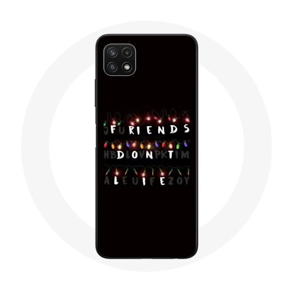 Coque för Samsung Galaxy A22 5G Stranger Things Affisch Vänner ljuger inte God jul