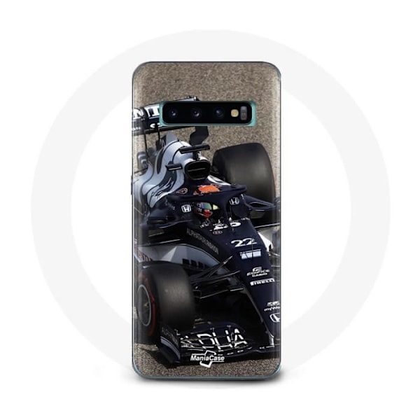 Coque för Samsung Galaxy S10 edge Formel 1 Yuki Tsunoda F1-förare Blå