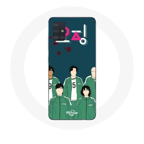 Coque Samsung Galaxy A51 Squid Game Affisch karaktärer Konst