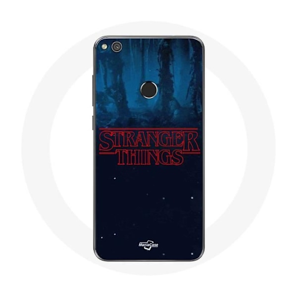 Coque för Huawei P8 Lite 2017 Stranger Things-logotyp Blå bakgrund från säsong 2