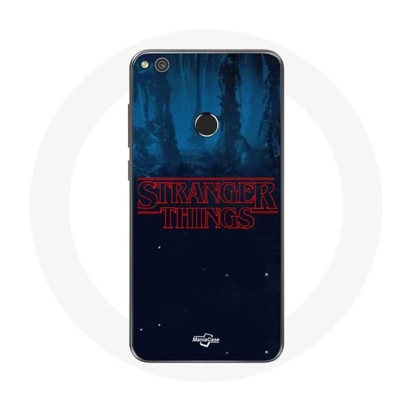 Huawei P8 Lite 2017 Stranger Things -logo Sininen tausta kausi 2