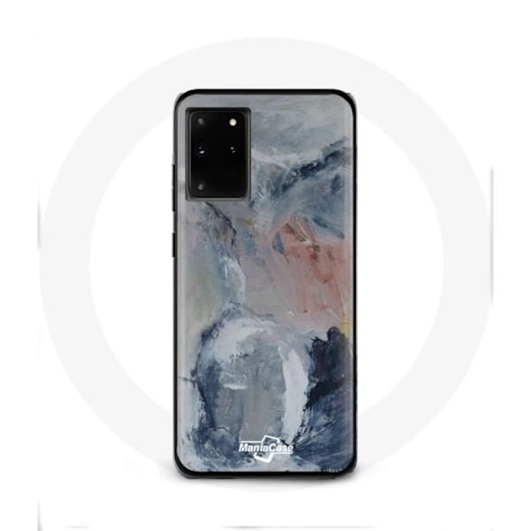 Silikonskal för Samsung Galaxy S11 Plus med grå abstrakt textur.