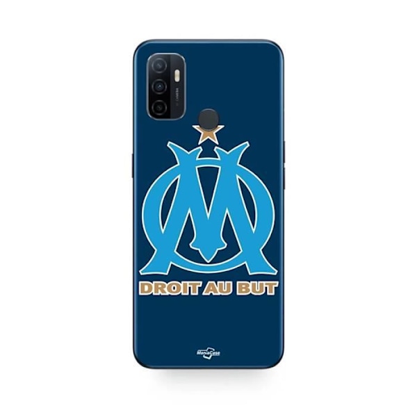 Coque Oppo A32-logotyp om Olympique de Marseille i blått, Maniacase