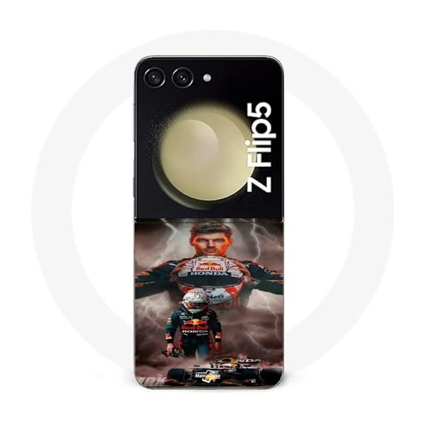 Coque Samsung Galaxy Z Flip5 verstappen blixt Formule 1 Huvudbonad F1