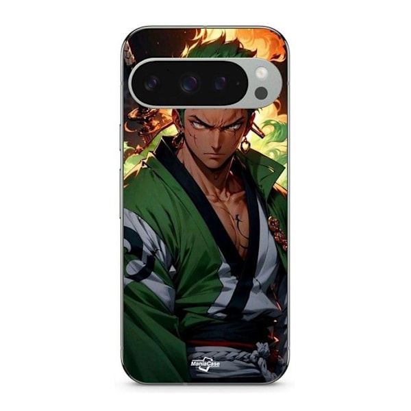Coque - MANIACASE - Google Pixel 9 Pro - Zoro manga anime - Mjuk - Silikon Svart