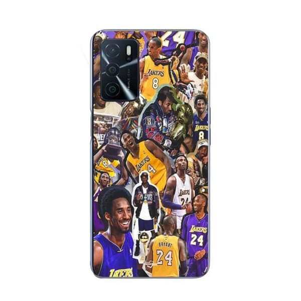 Coque - Maniacase - Oppo A16 - Kobe Bryant - NBA Mester - Blød Sort