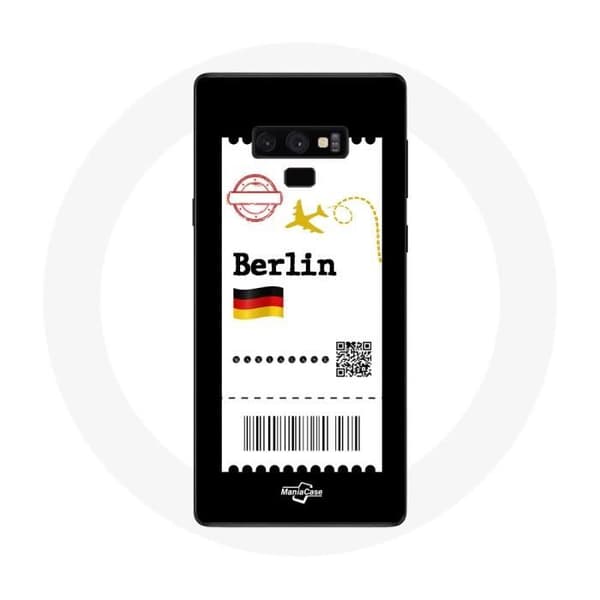 Coque - Samsung - Galaxy Note 9 - Pehmeä - musta - Lentolippu
