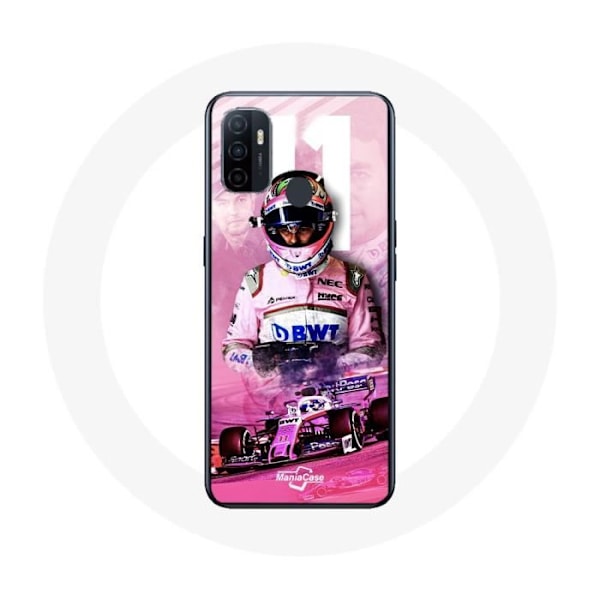 Coque - Oppo - A53 - Formel 1 Sergio Pérez - Mjuk - Rosa - Unisex Rosa