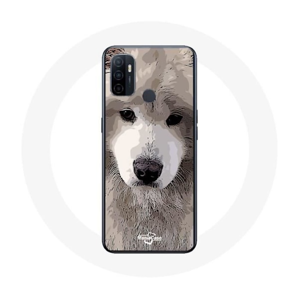 Coque - Samoyed - Oppo A53 - Blød - Grå - Beskyttelse Grå
