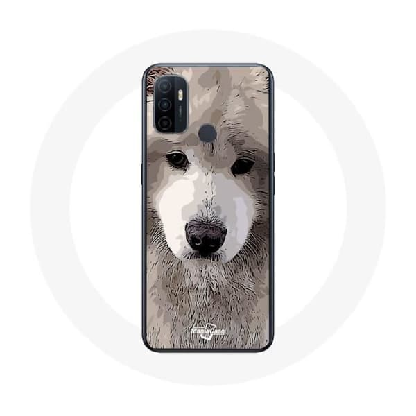 Coque - Samoyède - Oppo A53 - Pehmeä - Harmaa - Suojakotelo Grå