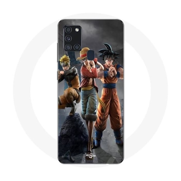 Coque Maniacase för Samsung Galaxy A21s Sangoku naruto Luffy one piece Dragon Ball z 3D Anime manga
