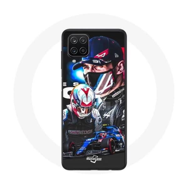 "Cover - Samsung - Galaxy A12 - Formel 1 Esteban Ocon - Blød - Sporty"