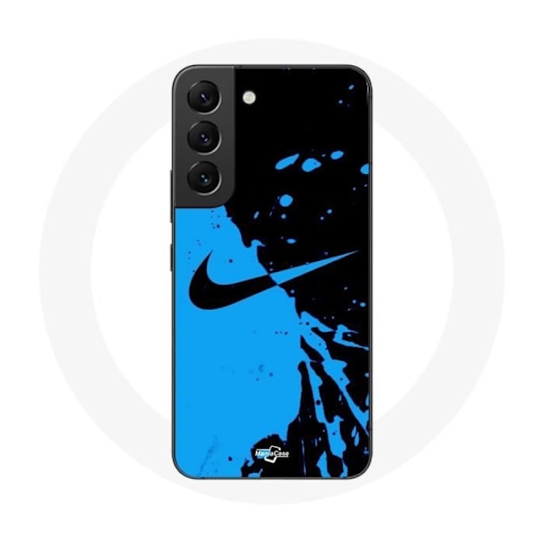 Coque för Samsung Galaxy S21 FE Nike-logga Blå och Svart