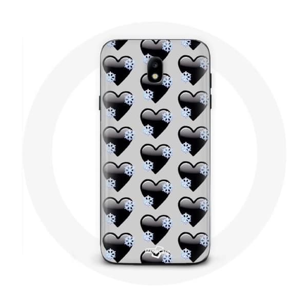 Cover til Samsung Galaxy J5 2017 med sorte hjerter