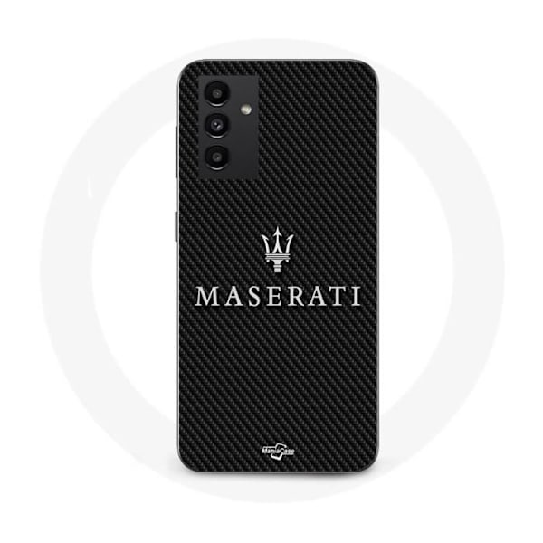 Coque Maniacase för Samsung Galaxy A34 5g maserati vit kolfiberbotten