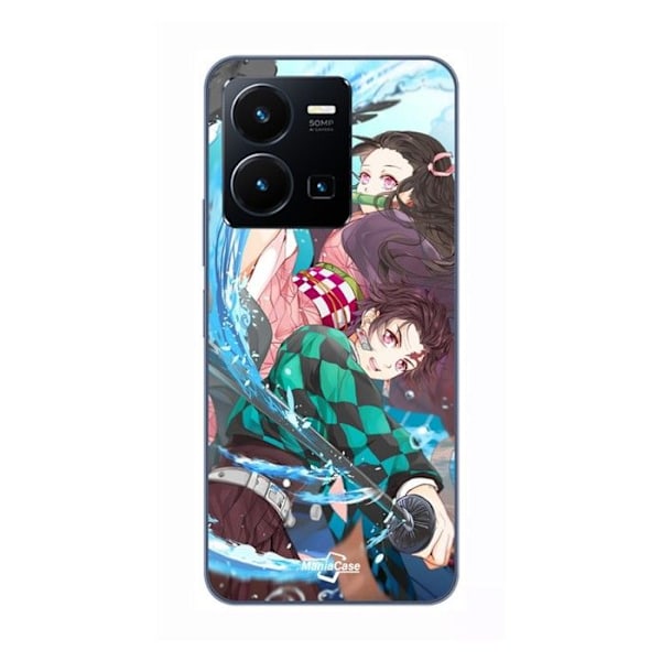 Coque för Vivo Y35 4G Demon Slayer Tanjiro Kamado 8 Maniacase SVART