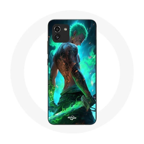 Coque - Samsung - Galaxy A03 - Zoro 3D - Blød - Sort