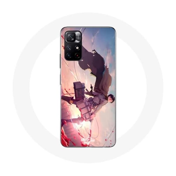 Coque - Xiaomi - Redmi Note 11s 5G - Anime Attack on Titan - Mjuk - Vit