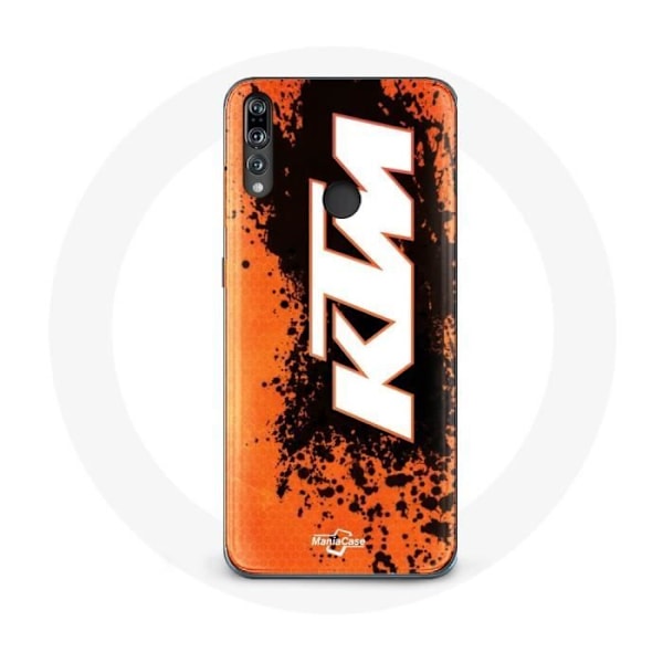 Coque - KTM - Huawei P30 Lite - Mjuk - Orange - Vit logotyp Vit, Orange