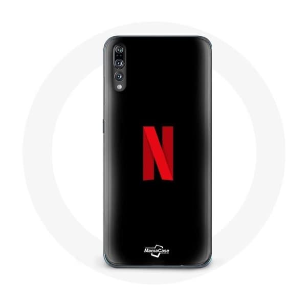 Cover til Huawei P20 Pro Netflix-logo rød baggrund sort