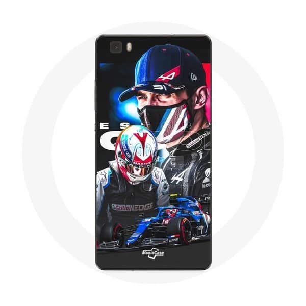 Skal för Huawei P8 Formel 1 Esteban Ocon F1-förare