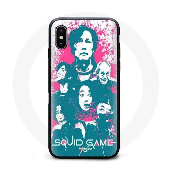 Coque iPhone XS Max Squid Game tecknad serie