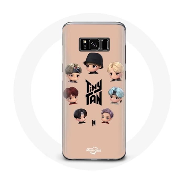 Coque för Samsung Galaxy S8 Plus BTS TinyTAN Animation Affisch RM Jin Suga J-Hope Jimin V Och Jungkook