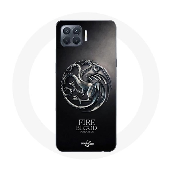 Coque - Oppo - A93 - Game Of Thrones Targaryen - Svart - Hård - Skydd