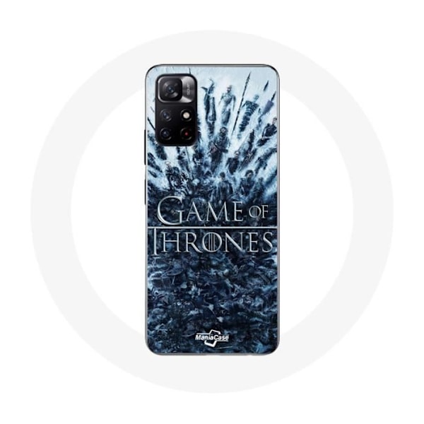 Skyddsfodral för Xiaomi Redmi Note 11s 5G Game of Thrones säsong 8 Episod 1 Järntronen Karaktärer logotyp Grå