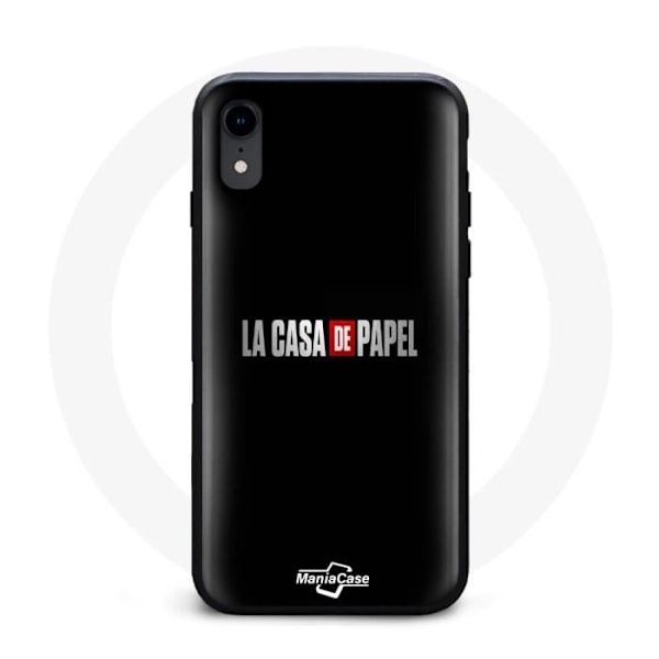 Mobilskal - La casa de papel - Iphone XR - Svart - Mjuk - Stötskydd Röd