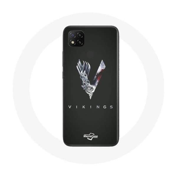 Cover - Xiaomi - Redmi 9C - Blød - Stødbeskyttelse - Vikings Sæson 6 Mörkgrå