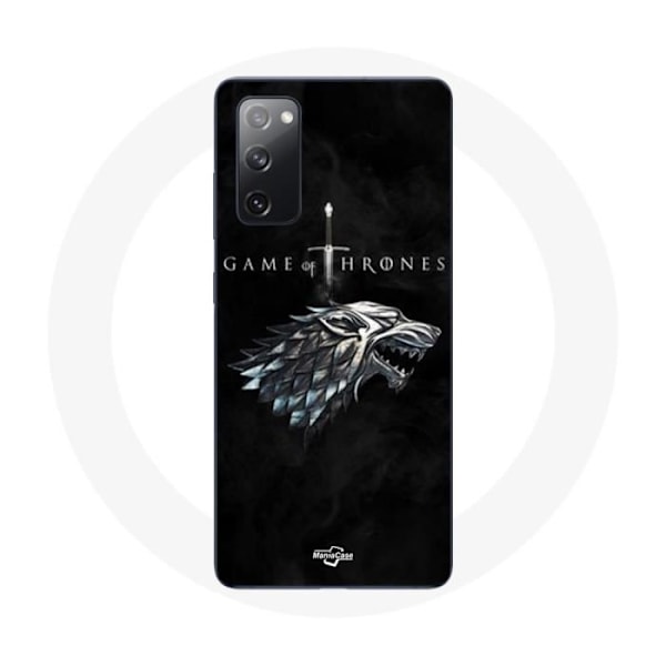 Coque - maniacase - Samsung Galaxy S20 FE - Game of Thrones - huset Stark - Flexibel Svart