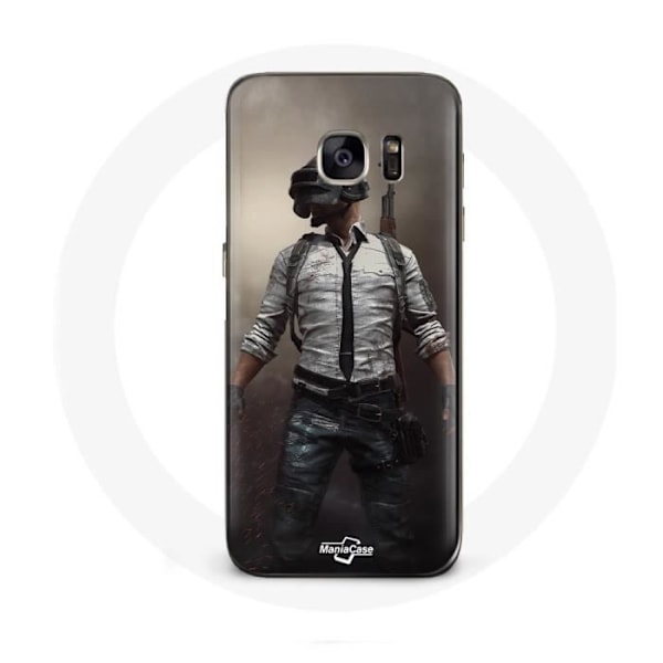 Coque - PUBG - Samsung Galaxy S6 edge - Mjuk - Svart - Syntetiskt skydd
