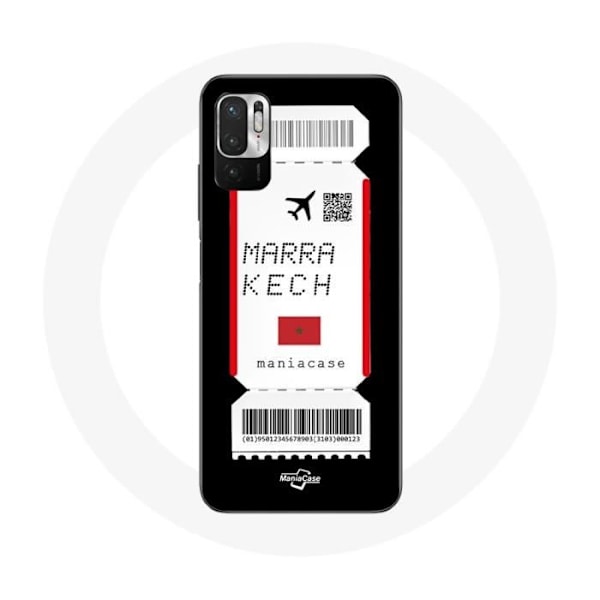 Skal för Xiaomi Redmi Note 10T 5G Flygbiljett Marrakech Marocko