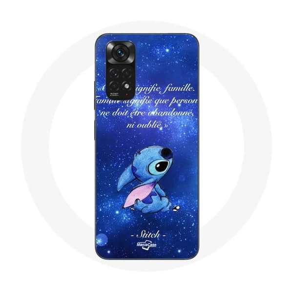 Cover til Xiaomi Redmi Note 11S Stitch Ohana Citater