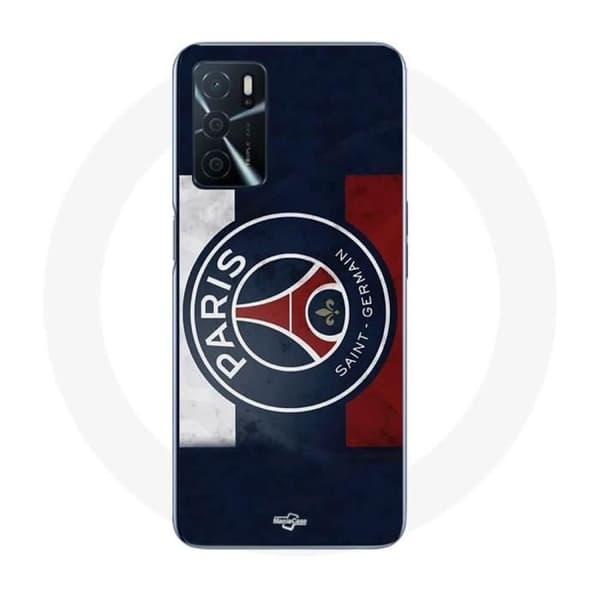 Cover til Oppo A16S - MANIACASE - Paris Saint Germain - Silikone - Sort - Unisex