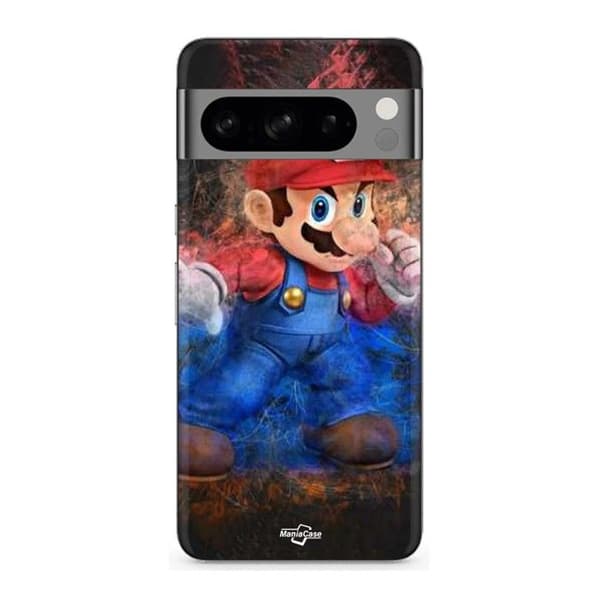 Cover til Google Pixel 8 Pro Super Mario Bros spil svart