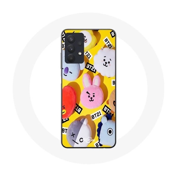 Coque - Maniacase - Samsung Galaxy A32 5G - BT21 - Mjuk - Silikon plast Svart