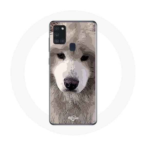 Coque - Samsung - Galaxy A21S - Pehmeä - Harmaa - Koirarotu Grå