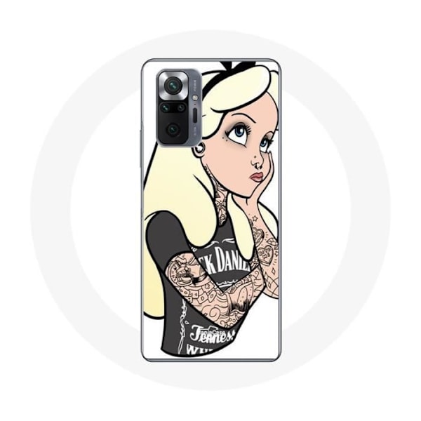 Coque för Xiaomi Redmi Note 10 Pro Alice tatuering prinsessa