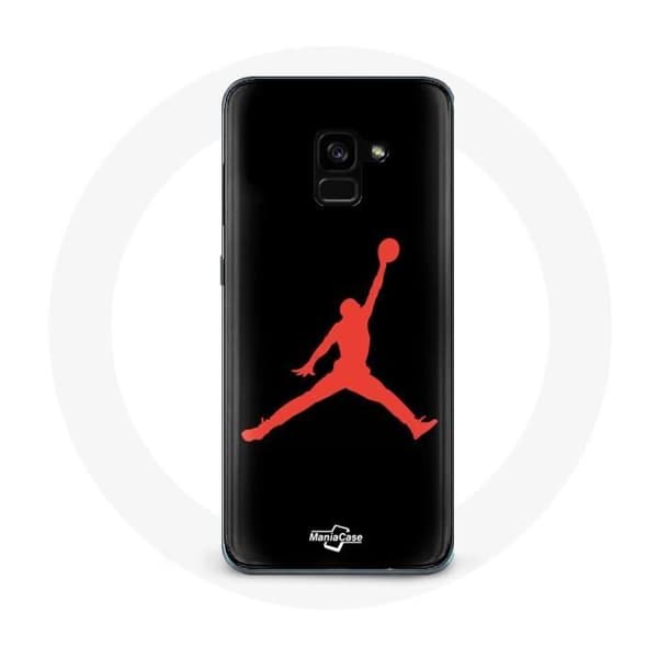 Coque - Michael Jordan - Samsung Galaxy A8 Plus - Punainen - Kova - Urheilullinen Röd