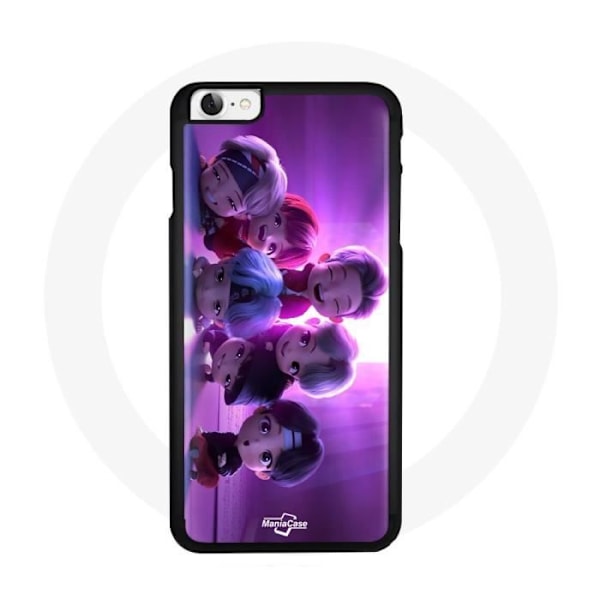Coque för Iphone 6 BTS TinyTAN Animation Affisch RM Jin Suga J-Hope Jimin V Och Jungkook Mic Drop