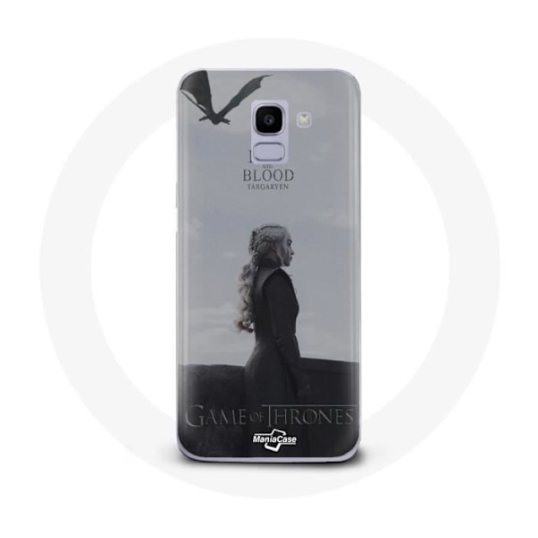 Coque för Samsung Galaxy A8 2018 Game of Thrones Säsong 8 Daenerys Targaryen eld och blod Thronet