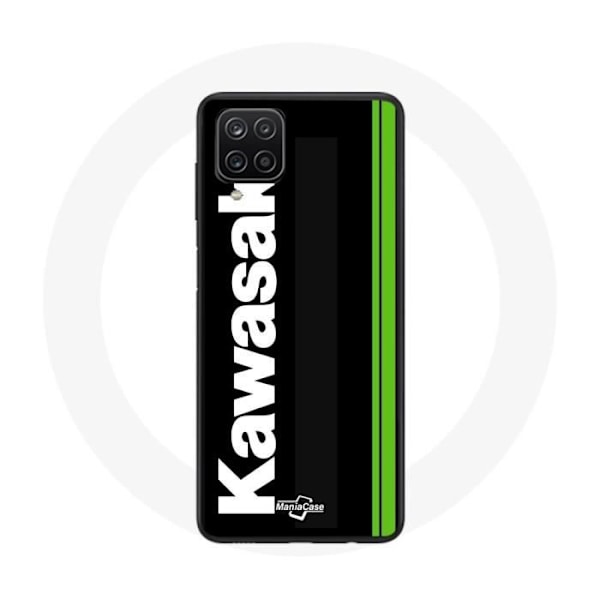 Coque - Maniacase - Galaxy A12 - Svart - Mjuk - Kawasaki-logotyp