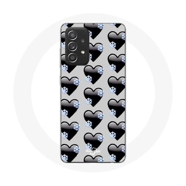 Cover til Samsung Galaxy A52 med sorte hjerter