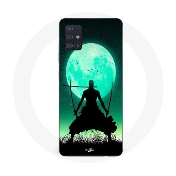 Coque Maniacase för Samsung Galaxy A51 5g Roronoa Zoro trippel svärd fullmåne