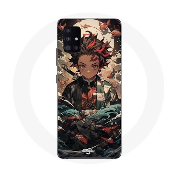 Coque Maniacase för Samsung Galaxy A51 5G demon slayer Tanjiro anime manga