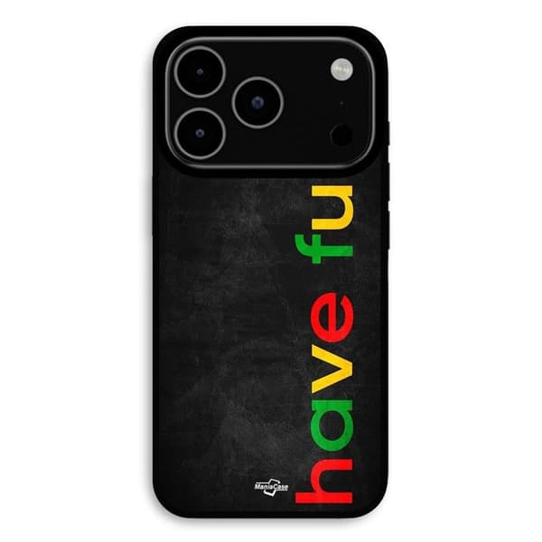 Coque til iPhone 17 Pro Max Have fun farverig Maniacase Svart