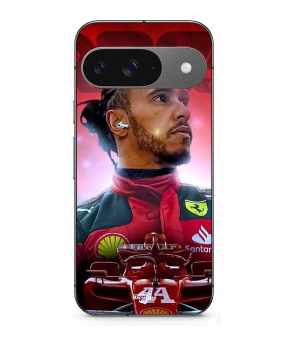 Coque - Lewis Hamilton Ferrari - Google Pixel 9 - Pehmeä - Silikoni - Musta Svart